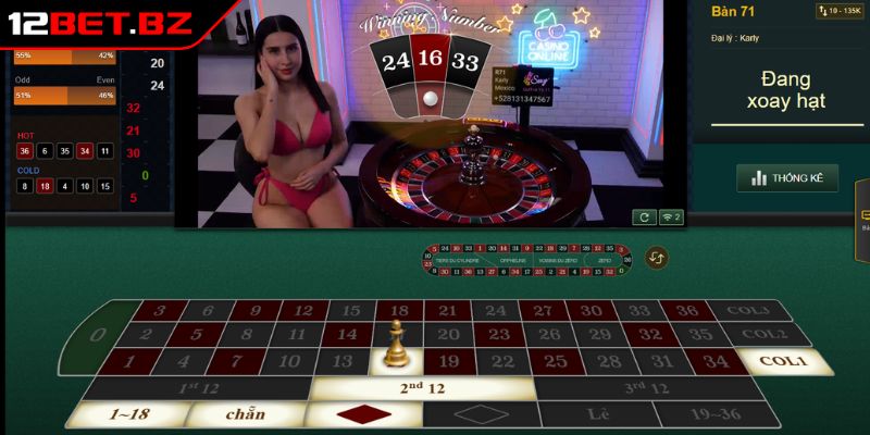Tham gia Roulette tại AE Sexy 12BET