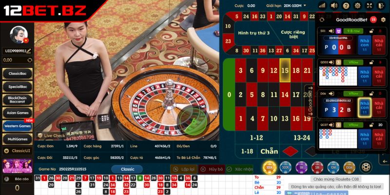 Trải nghiệm Roulette trực tuyến